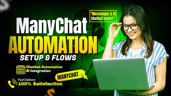 setup manychat automation chatbot for website, facebook, whatsapp, instagram