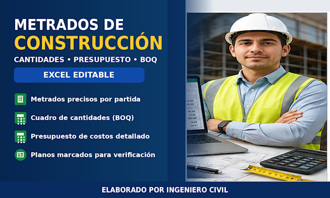 realizar metrados de construccion y cuadros de cantidades