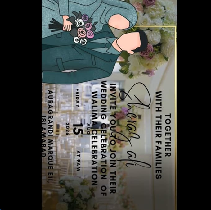 make animated invitation cards for your events like this
