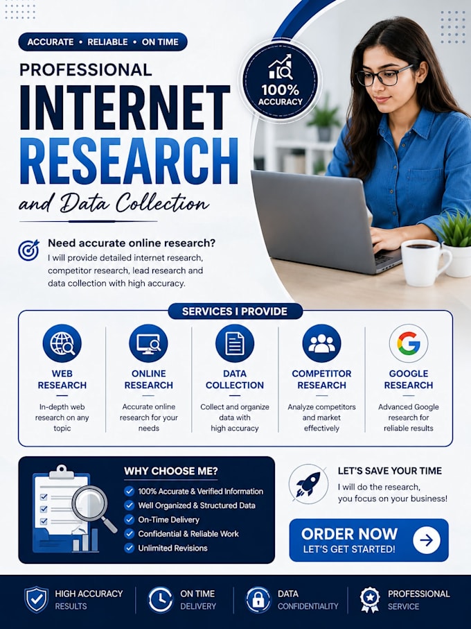 do professional internet research and data collection