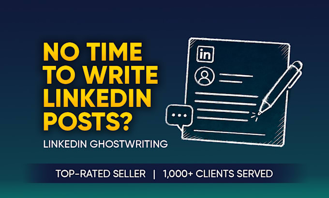 ghostwrite linkedin posts for founders, coaches, and consultants