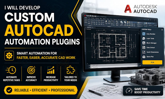 develop custom autocad automation plugins for your workflow
