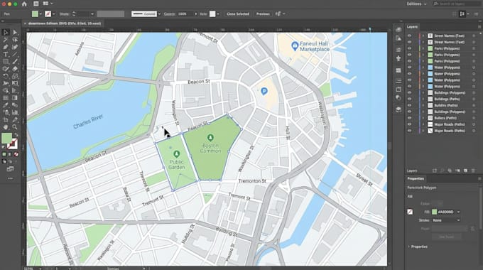 create editable svg maps, google maps redraw, and map tracing