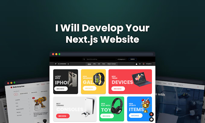 develop your next js website