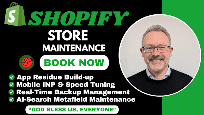 provide monthly shopify maintenance, API updates and 24 hours tech support