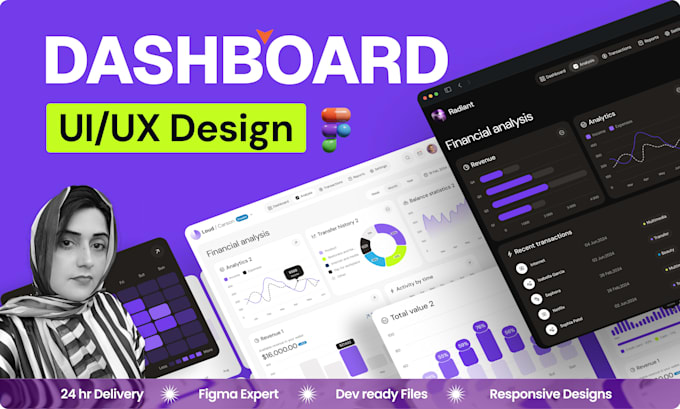 design saas dashboard CRM and admin panel UI UX in figma