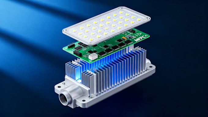 design high power led pcb, driver circuit, and thermal management