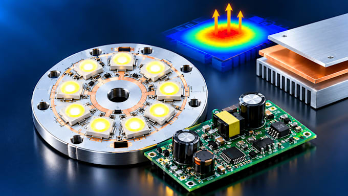 design high power led pcb, mcpcb and led driver circuit