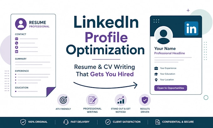 optimize your linkedin profile and update your resume and CV
