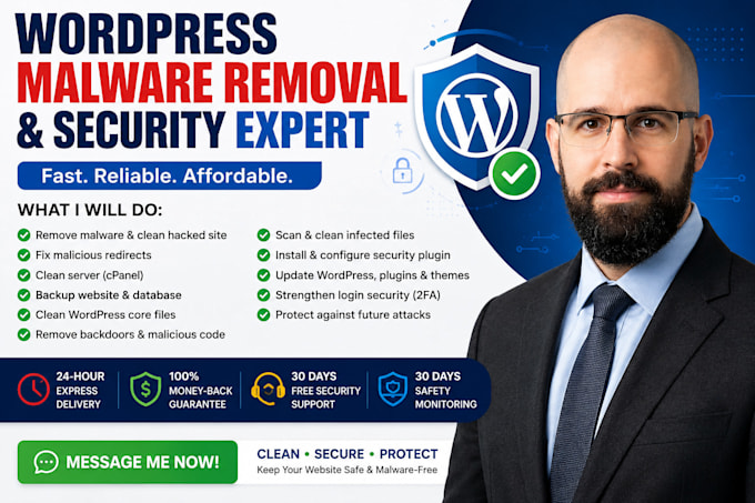 do wordpress malware removal, remove virus with wordpress security