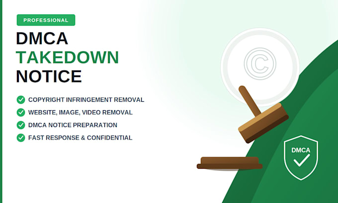 prepare and submit a professional dmca copyright takedown notice