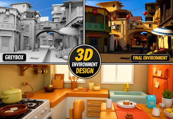 create 3d game design 3d stylized environment unity 3d game maps 3d level design