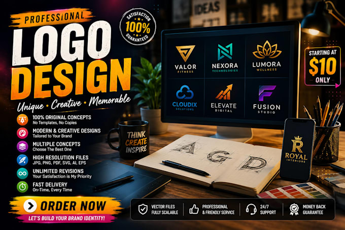build a modern logo for your brand