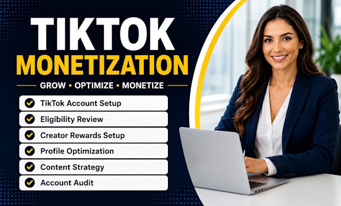 optimize your tiktok account for monetization, SEO and growth