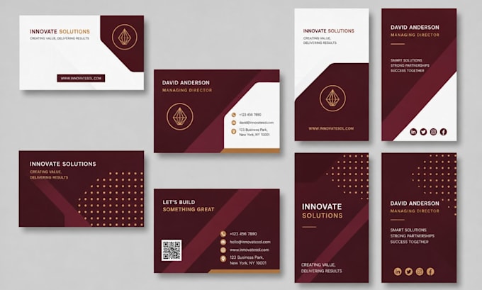 do professional graphics design and design business card