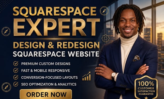 build squarespace website design or redesign squarespace website development