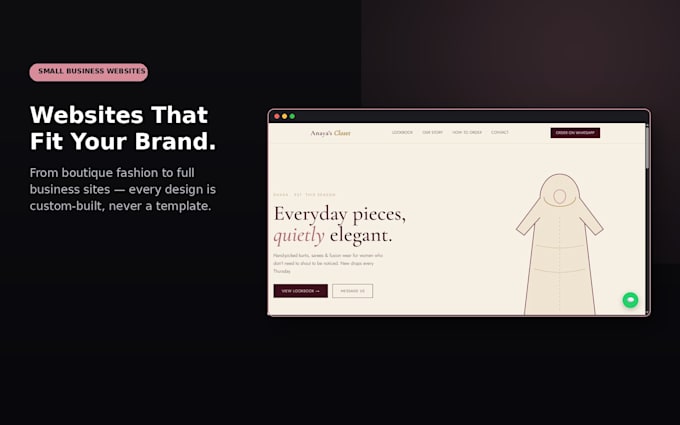 build a modern website for your small business