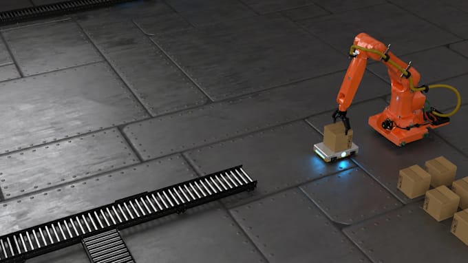 create industrial and factory animations using blender