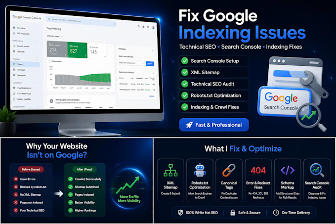 fix google search console indexing issues