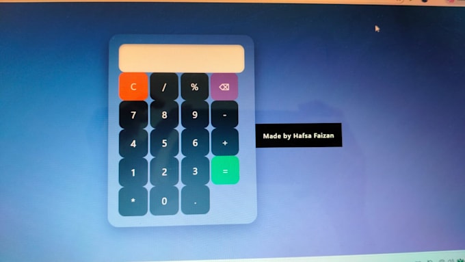 build a responsive HTML CSS javascript calculator website