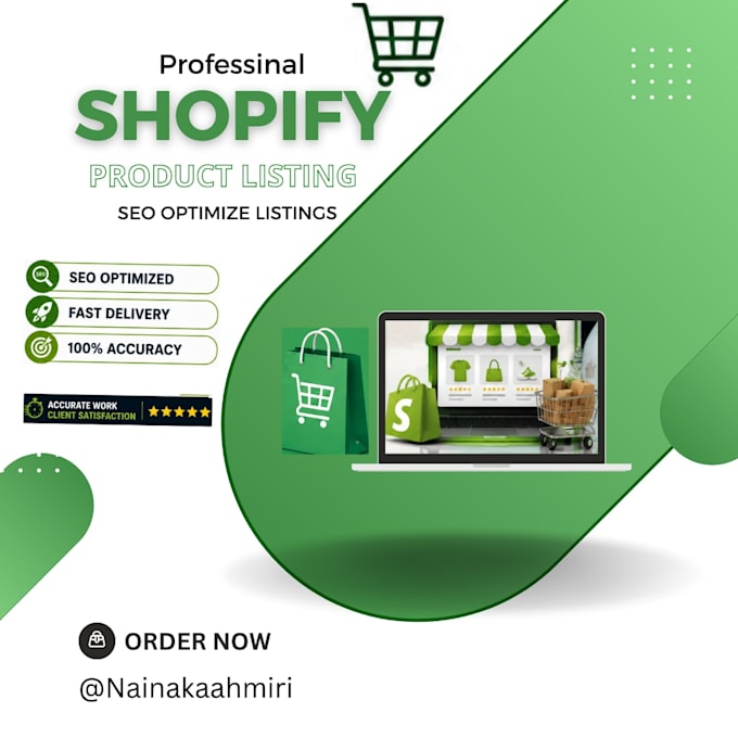 upload shopify products and optimize product listings