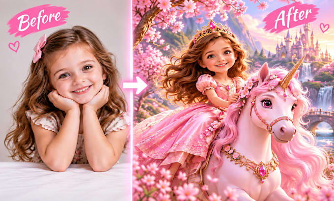 create a custom cartoon animation kids birthday gift