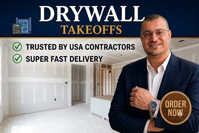 do drywall material takeoff