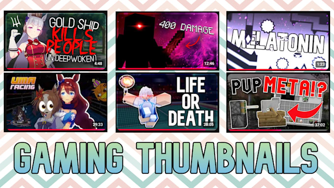 create gaming youtube thumbnails