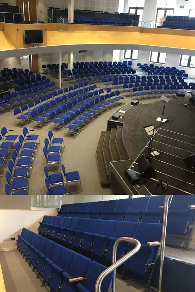 elevate church interior design, prayer hall, auditorium and remodeling