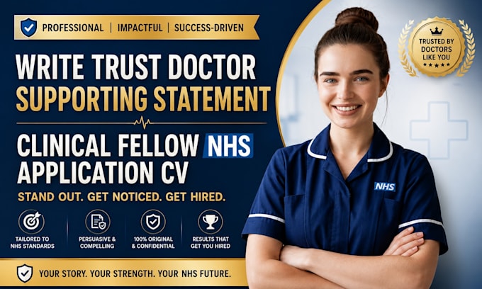 write trust doctor supporting statement clinical fellow nhs application cv