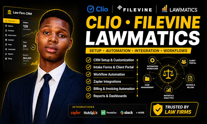 setup automate clio filevine lawmatics clio grow clio draft mycase meruscase