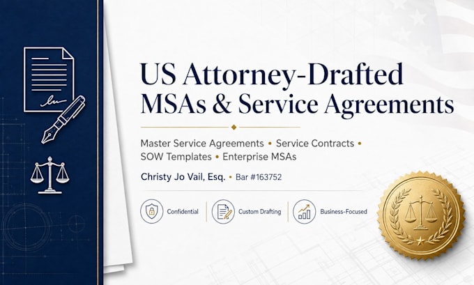 prepare professional master service contracts for b2b