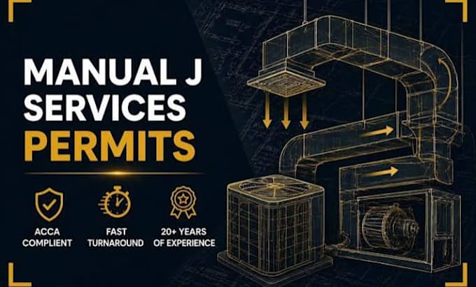provide acca manual jds hvac load calculations and duct design