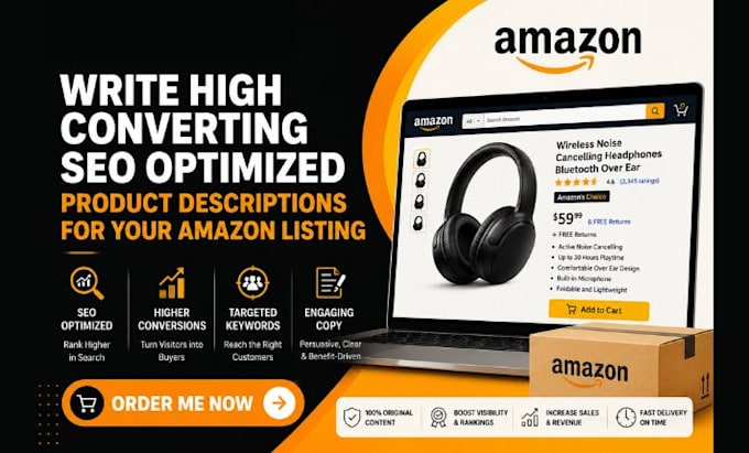 write high converting SEO optimized product descriptions for your amazon listing