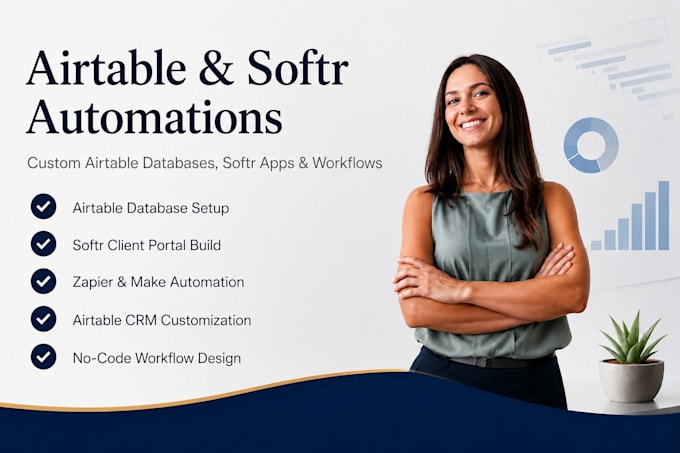 setup airtable database, airtable automation, softr client portal