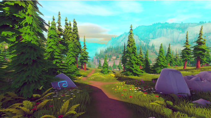 3d game environment for unity and unreal 5