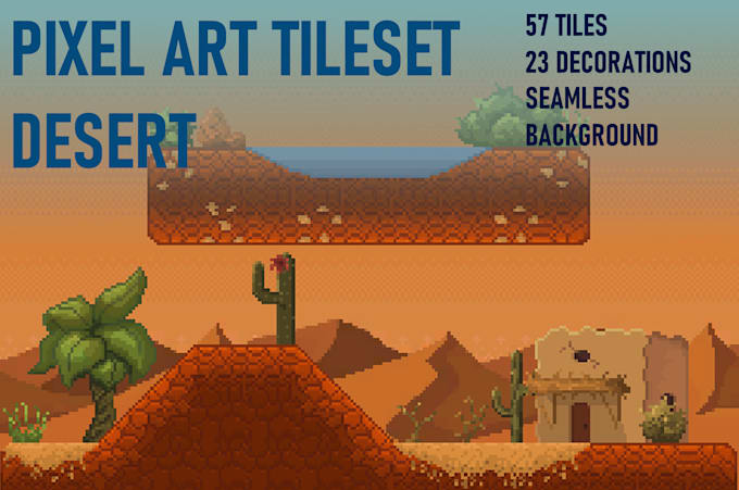 pixel art tilesets and game assets for game