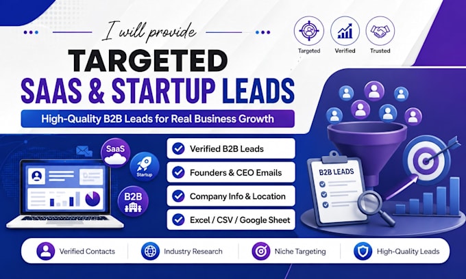 do b2b saas startup lead generation and build targeted email list