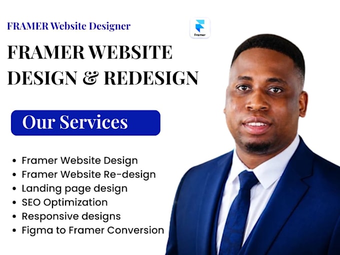 design framer website, fix framer website design develop framer website
