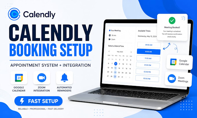 set up calendly appointment booking system and scheduling