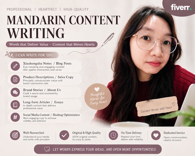 write engaging mandarin astrology and spiritual content