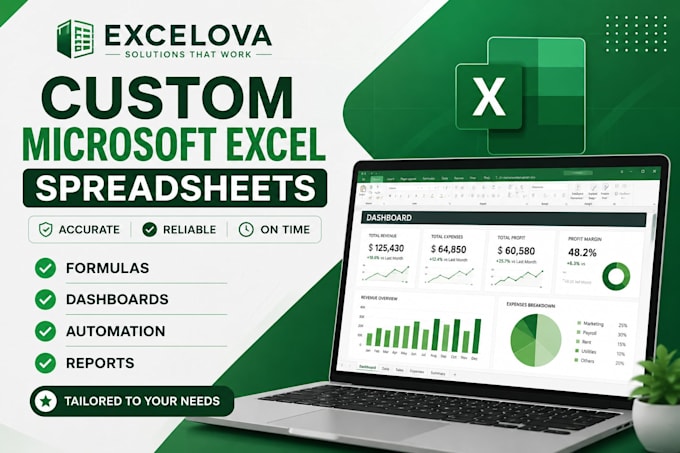 create custom microsoft excel spreadsheets and automation