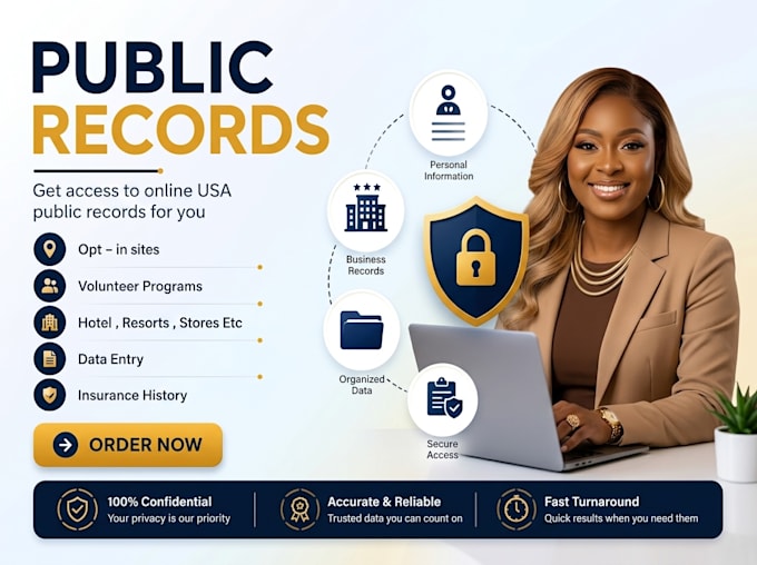 manually create accounts on various public records for you