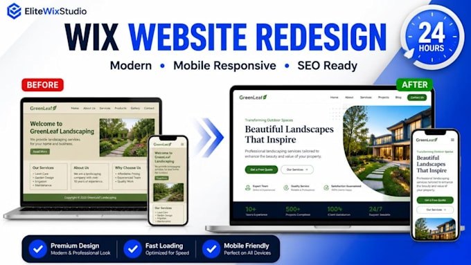 wix website redesign, wix redesign, wix website design, wix website redesign