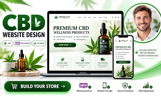 build cbd website, vape, marijuana ecommerce store, cannabis website SEO