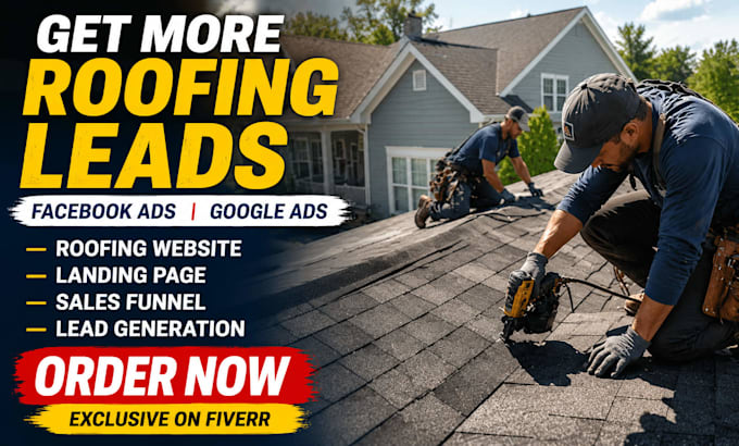 generate exclusive roofing leads and design a professional roofing website