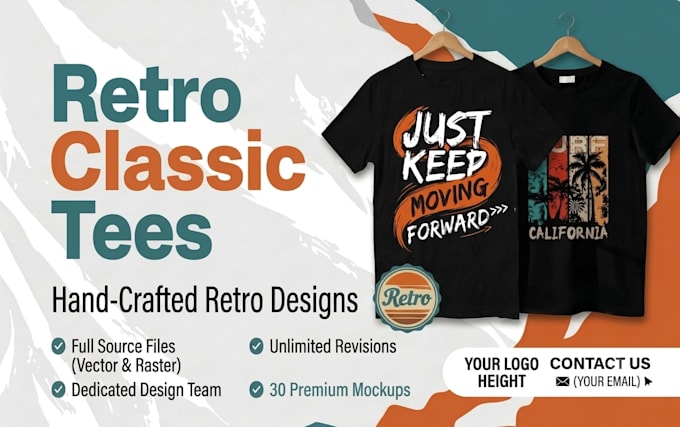 design retro vintage tshirt