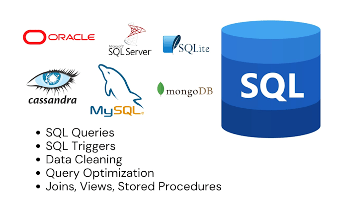 write sql queries, reports, joins and views for your database