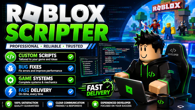 script for your roblox game or make a system