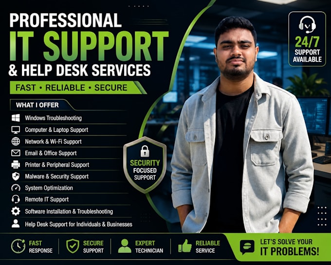 provide professional IT support, remote technical support